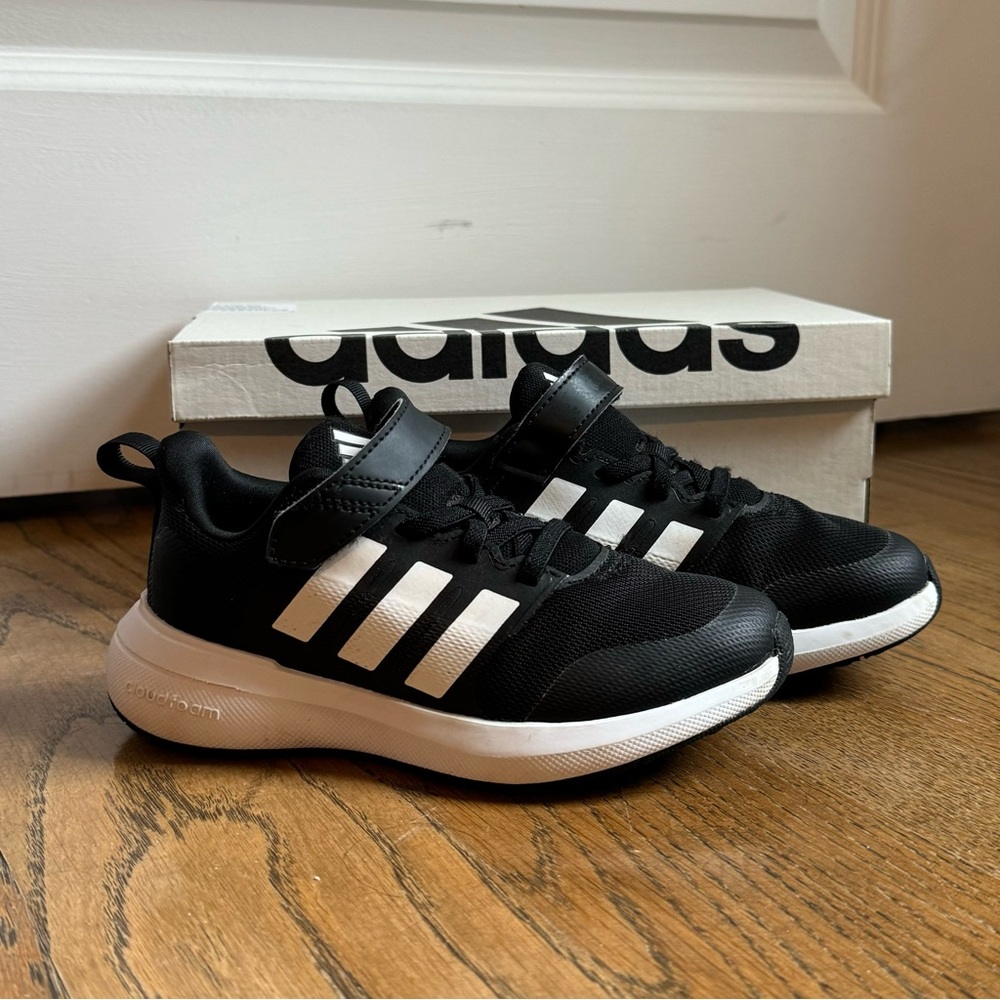 Adidas FortaRun 2 Black Sneakers Little Kids size 12